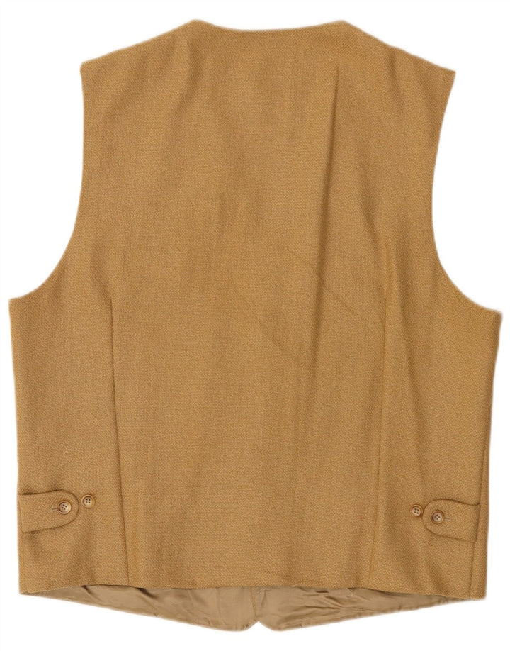 Pierre Cardin Mens Waistcoat IT 48 Medium Brown Wool
