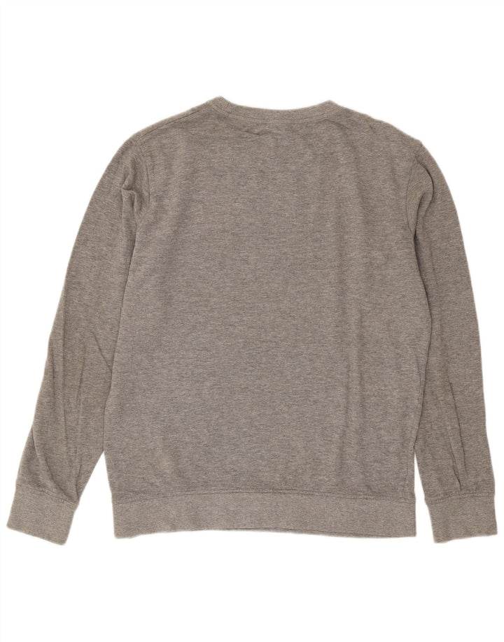 Jack & Jones Mens Sweatshirt Jumper Medium Grey Flecked Cotton