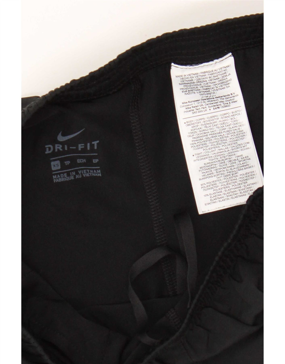 Nike Womens Dri Fit Sport Shorts UK 4 XS  Black Polyester
