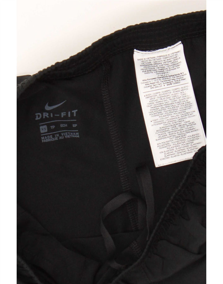 Nike Womens Dri Fit Sport Shorts UK 4 XS  Black Polyester