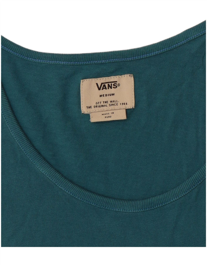 VANS Mens Vest Top Medium Green Colourblock