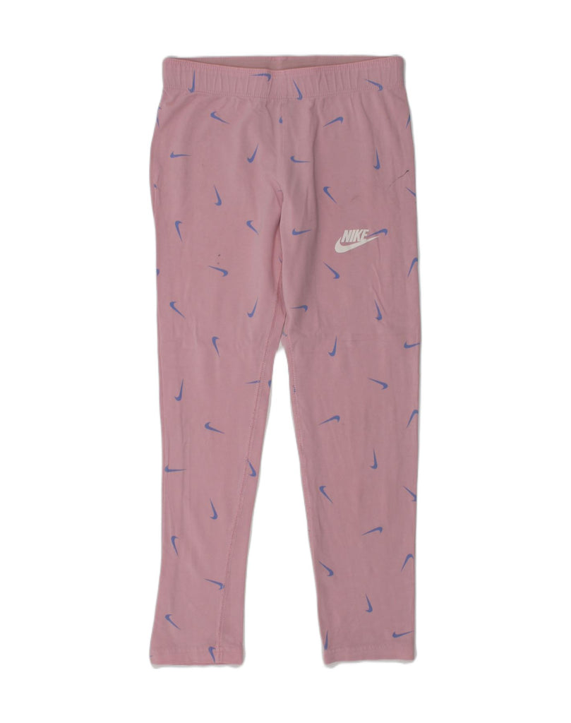 NIKE Girls Tight Fit Graphic Tracksuit Trousers 11-12 Years Medium  Pink | Vintage Nike | Thrift | Second-Hand Nike | Used Clothing | Messina Hembry 