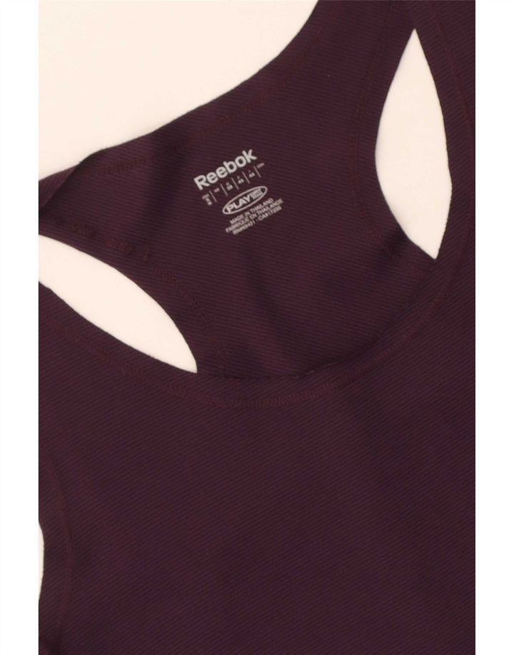 Reebok Womens Vest Top UK 8 Small Purple