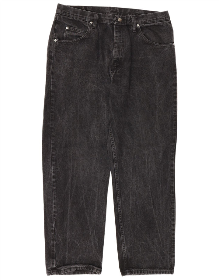 Wrangler Mens Relaxed Fit Straight Jeans W36 L30 Grey Cotton