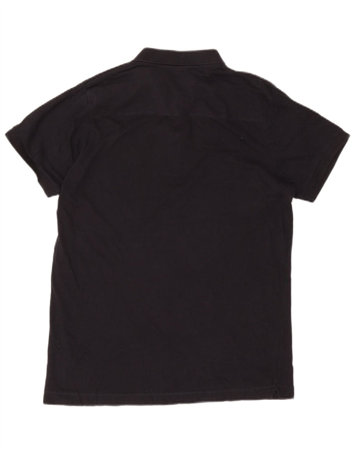 French Connection Mens Polo Shirt Large Navy Blue Cotton