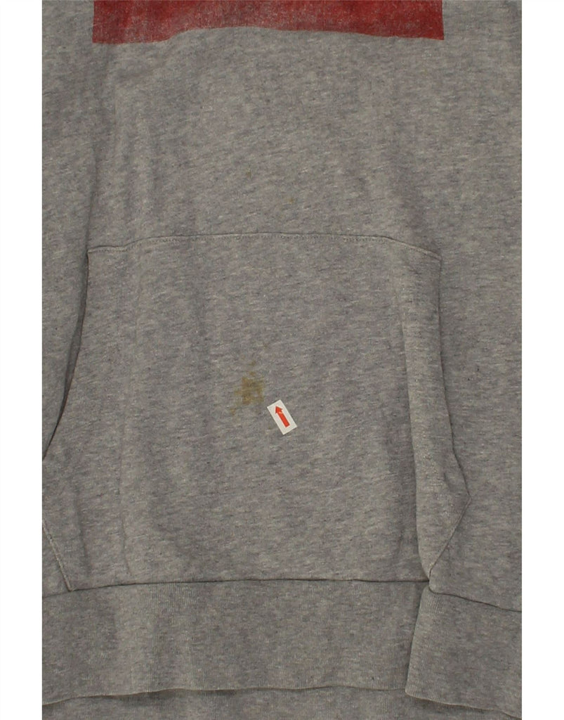 LEVI'S Mens Graphic Hoodie Jumper XL Grey Cotton Vintage Levi's and Second-Hand Levi's from Messina Hembry 