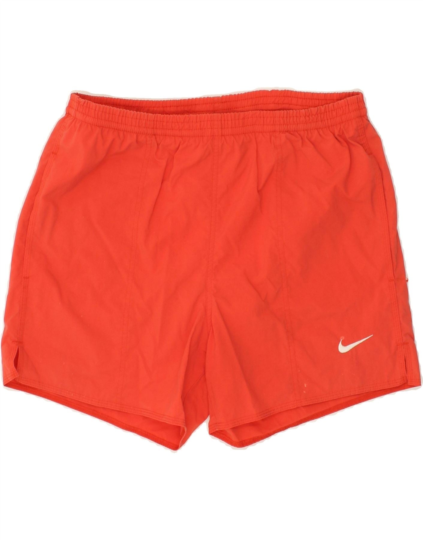 NIKE Mens Swimming Shorts UK 39 41 Medium Red Polyester Vintage Second Hand Clothing Online Messina Hembry