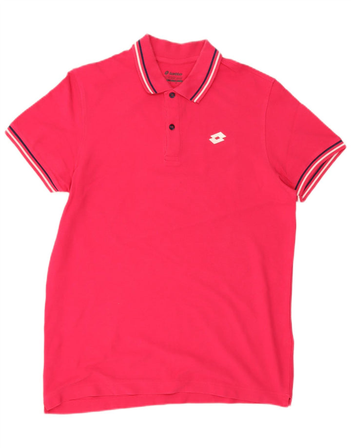 Lotto Mens Polo Shirt Large Pink