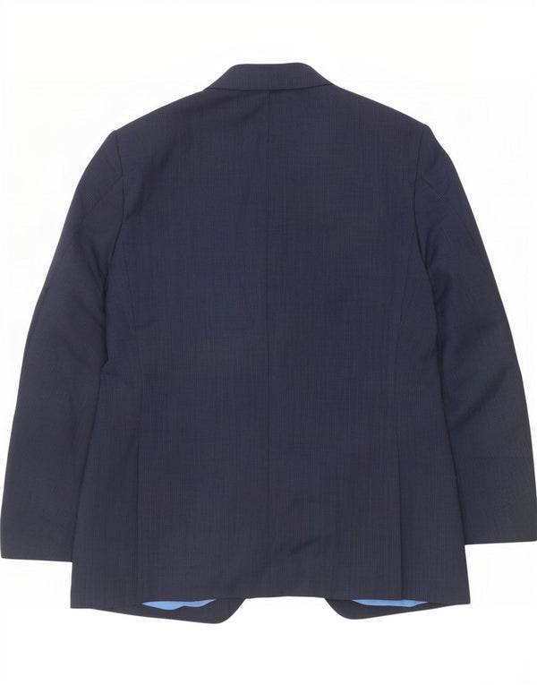 Tommy Hilfiger Mens 2 Button Blazer Jacket UK 40 Large Navy Blue Pinstripe