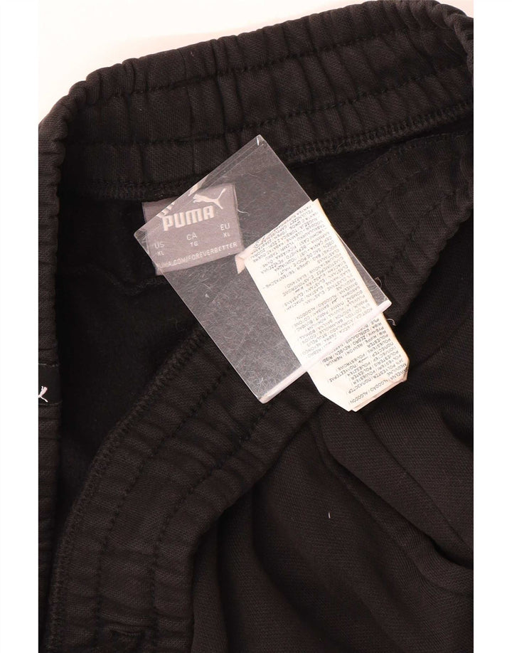 Puma Mens Tracksuit Trousers Joggers XL Black Cotton