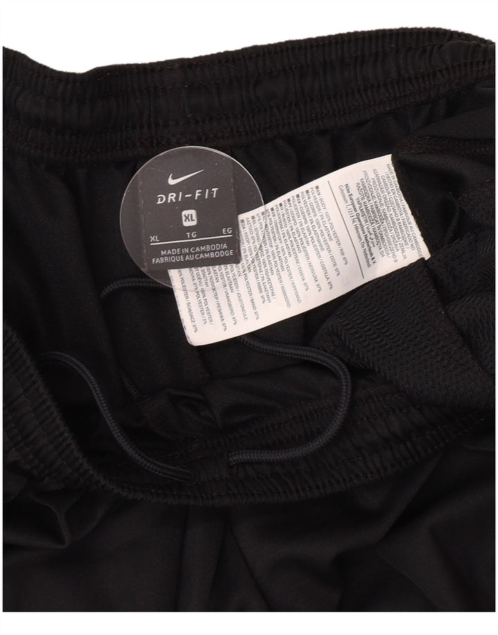 Nike Boys Dri Fit Tracksuit Trousers 13-14 Years XL Black Polyester