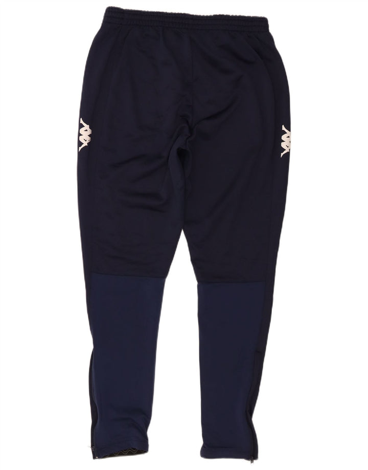 Kappa Mens Graphic Tracksuit Trousers Large Navy Blue Colourblock