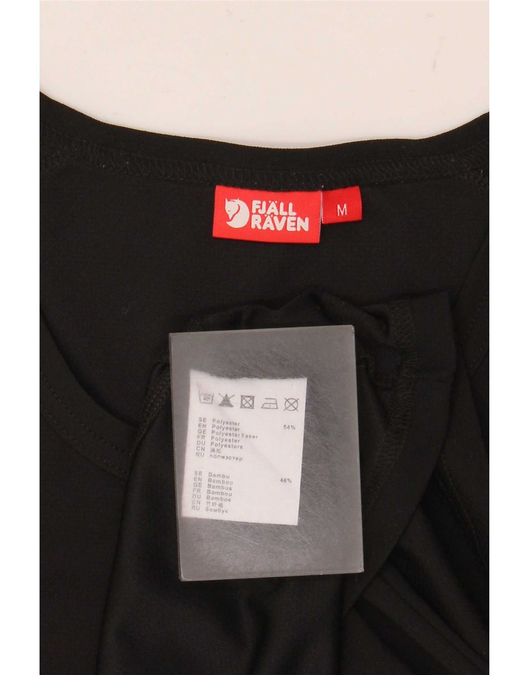 Fjall Raven Womens T-Shirt Top UK 14 Medium Black Polyester