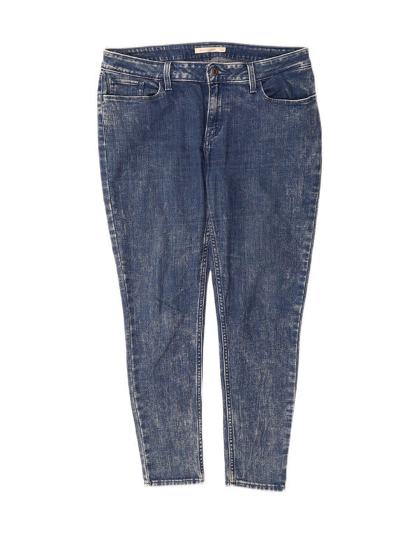 Levi's Womens 535 Super Skinny Jeans W32 L28 Blue Cotton