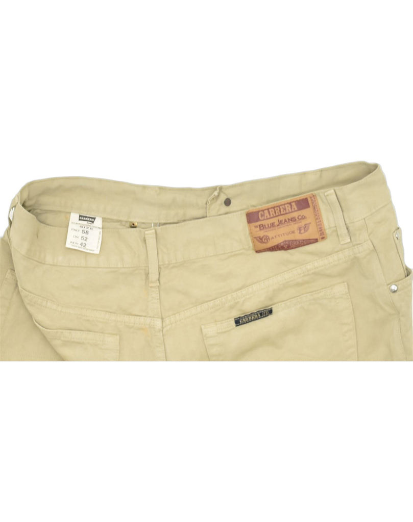 CARRERA Mens Straight Jeans W38 L33 Beige Cotton | Vintage | Thrift | Second-Hand | Used Clothing | Messina Hembry 