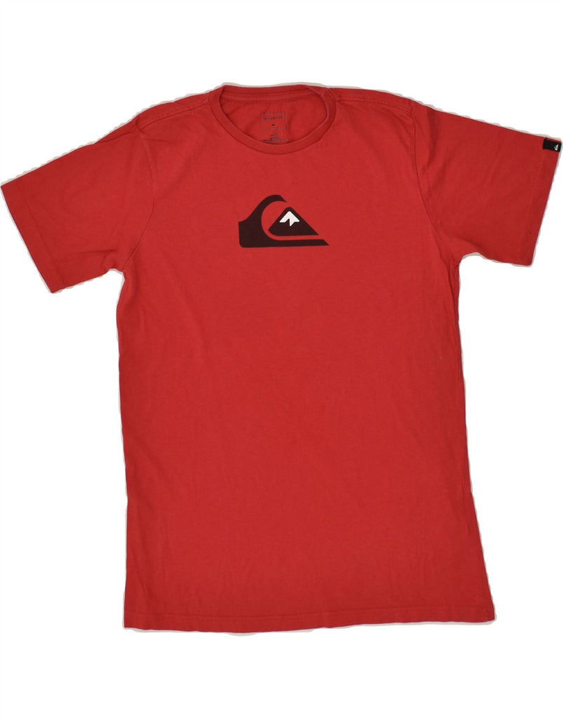 QUIKSILVER Boys Graphic T-Shirt Top 13-14 Years Red Cotton | Vintage Quiksilver | Thrift | Second-Hand Quiksilver | Used Clothing | Messina Hembry 