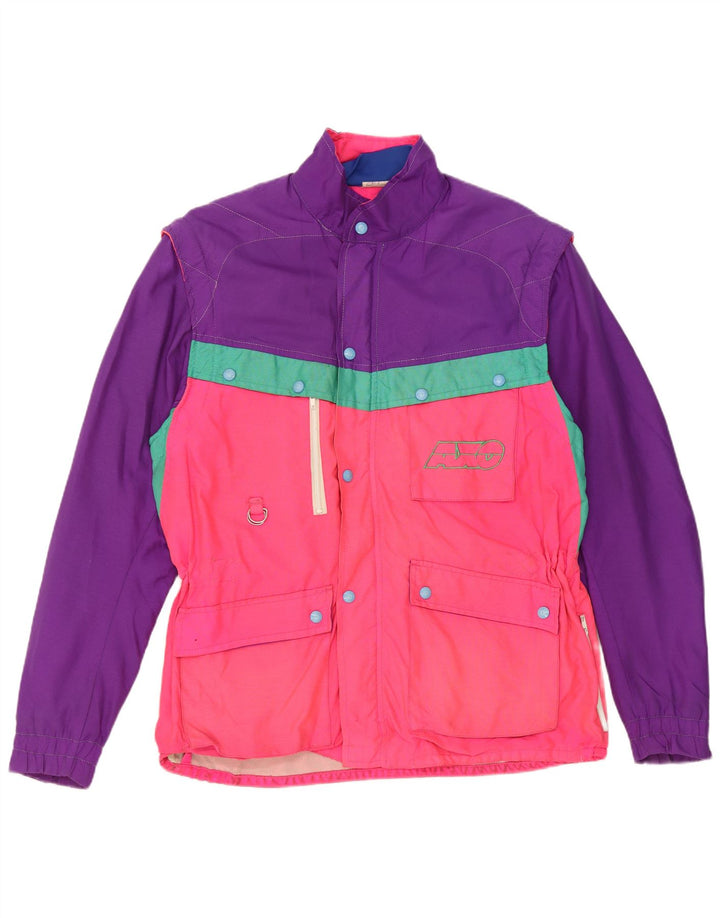 AXO Womens Racer Jacket UK 16 Large Multicoloured Colourblock Polyamide