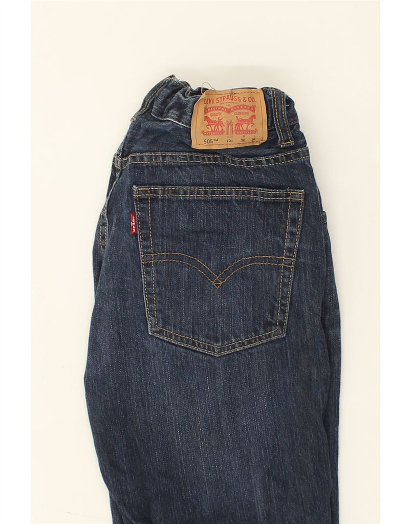 LEVI'S Boys 505 Regular Straight Jeans 10-11 Years W30 L26  Navy Blue | Vintage Levi's | Thrift | Second-Hand Levi's | Used Clothing | Messina Hembry 