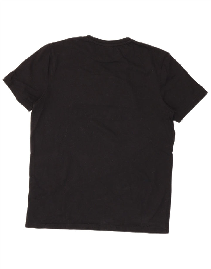 Ellesse Mens Graphic T-Shirt Top Large Black Cotton