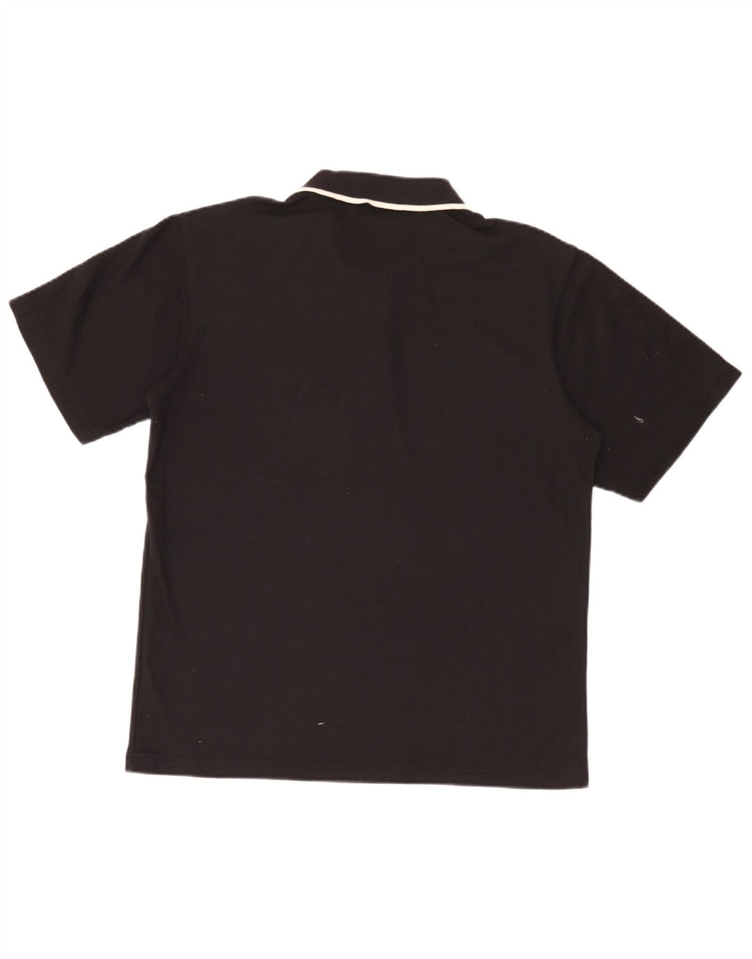 Umbro Mens Polo Shirt Medium Black Polyester