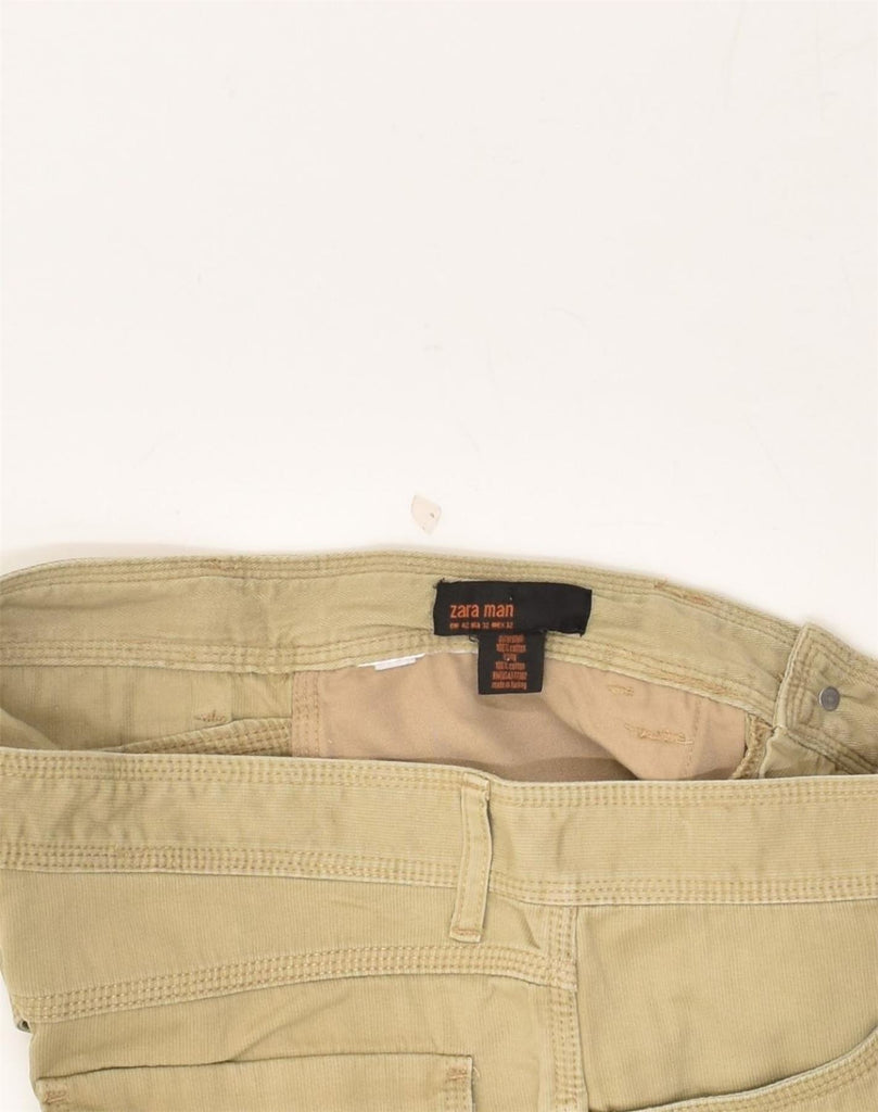 ZARA Mens Straight Jeans W32 L31  Beige Cotton | Vintage Zara | Thrift | Second-Hand Zara | Used Clothing | Messina Hembry 