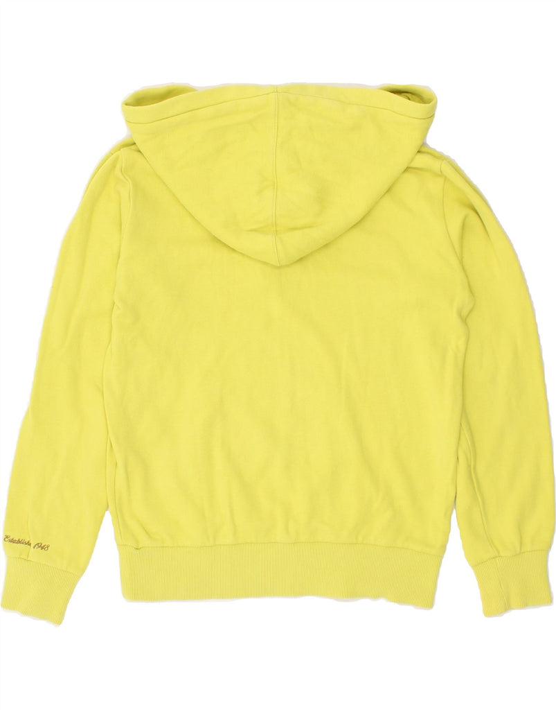 PUMA Womens Graphic Hoodie Jumper UK 10 Small  Yellow | Vintage Puma | Thrift | Second-Hand Puma | Used Clothing | Messina Hembry 