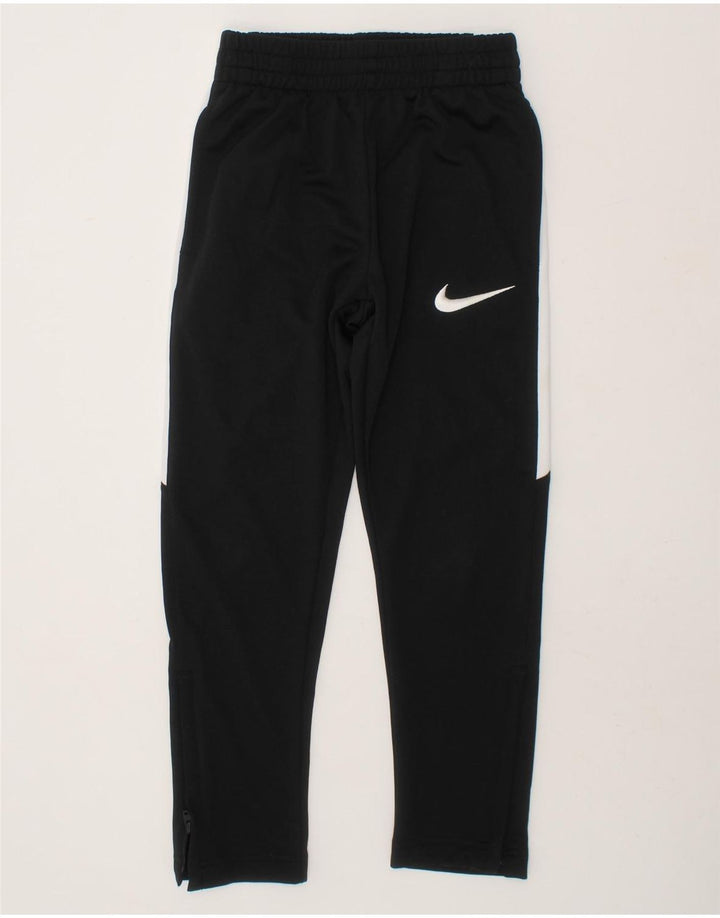 NIKE Boys Tracksuit Trousers 5-6 Years Medium  Black Colourblock Polyester Vintage Nike and Second-Hand Nike from Messina Hembry 