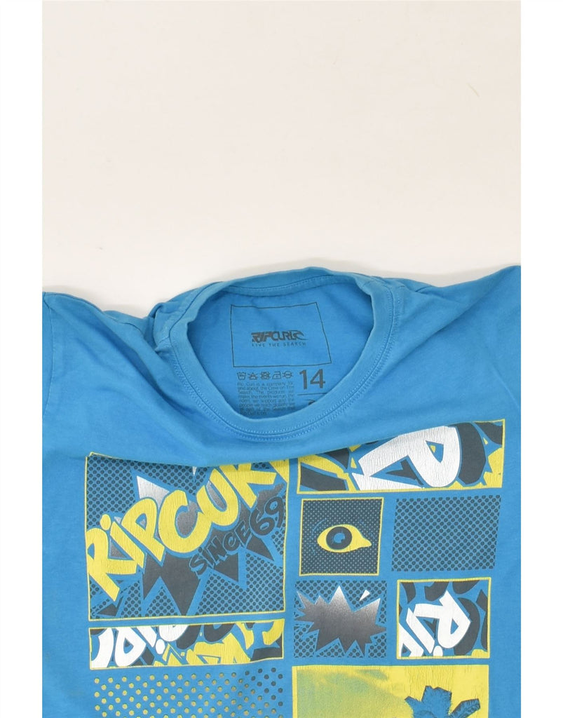 RIP CURL Boys Graphic T-Shirt Top 13-14 Years Blue | Vintage Rip Curl | Thrift | Second-Hand Rip Curl | Used Clothing | Messina Hembry 