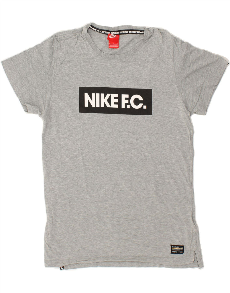 NIKE Mens Graphic T-Shirt Top Medium Grey Cotton | Vintage Nike | Thrift | Second-Hand Nike | Used Clothing | Messina Hembry 