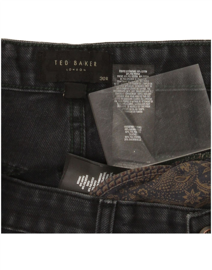 Ted Baker Womens Slim Jeans W30 L31 Black Cotton