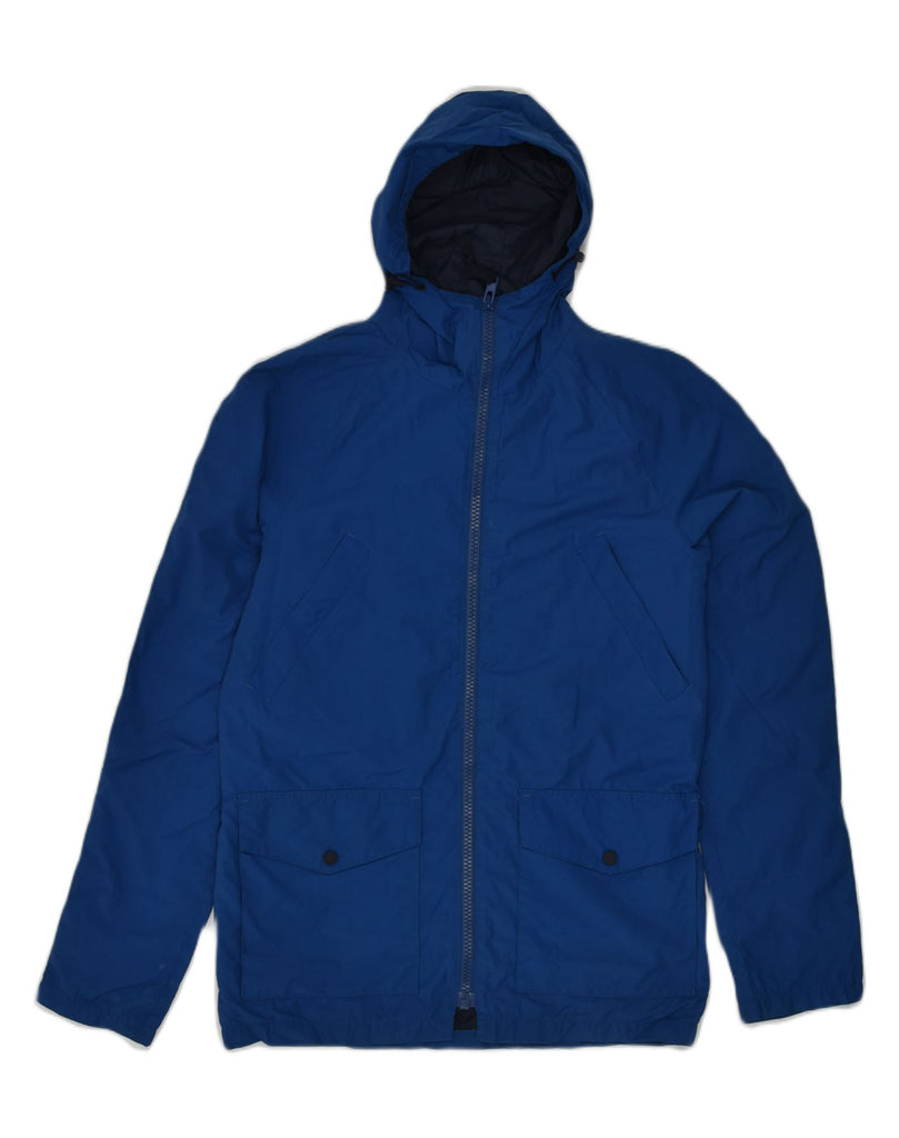 JACK WILLS Mens Hooded Rain Jacket UK 34 XS Blue Polyester | Vintage Jack Wills | Thrift | Second-Hand Jack Wills | Used Clothing | Messina Hembry 