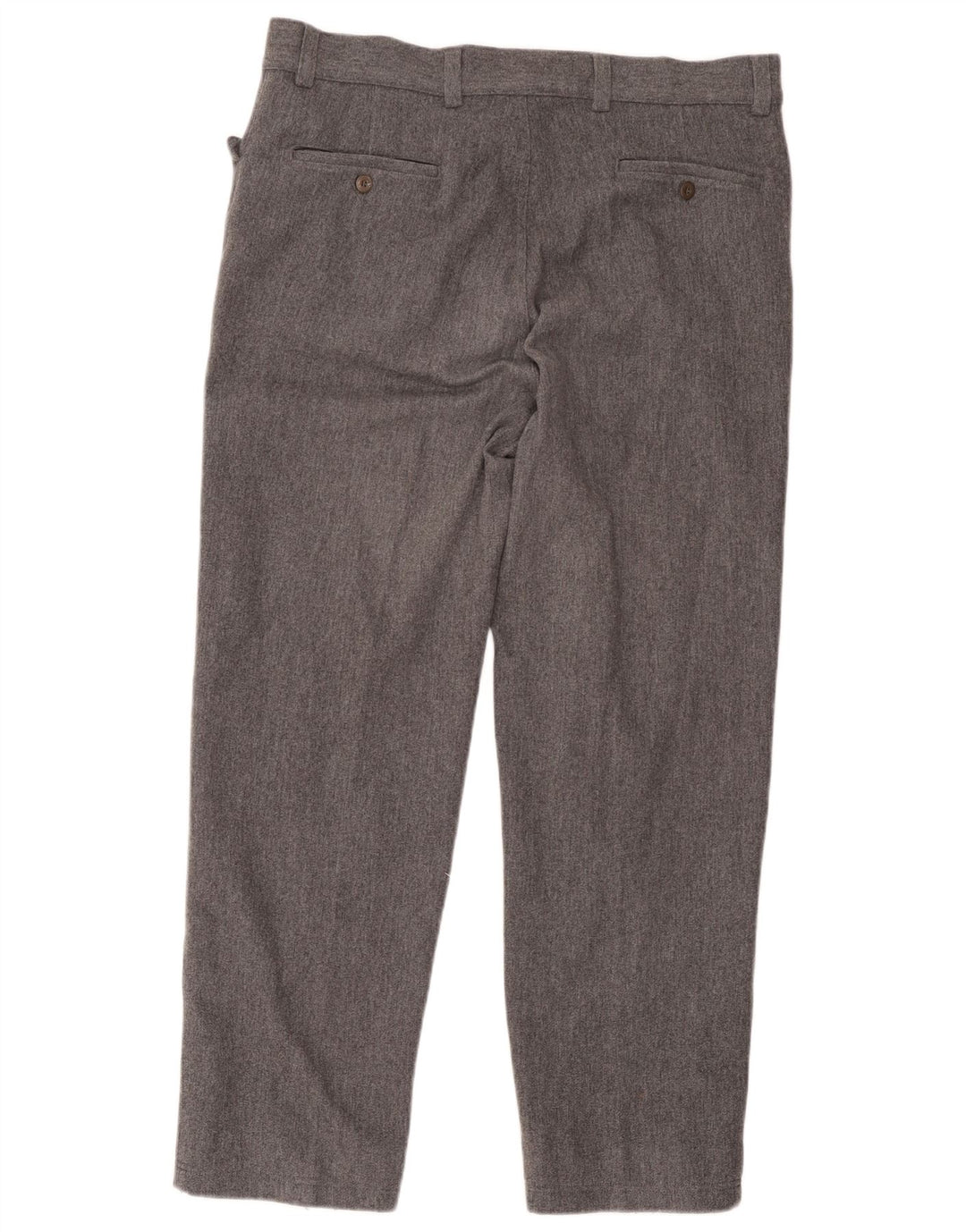 Versace Mens Straight Suit Trousers IT 52 XL W38 L29 Grey Wool