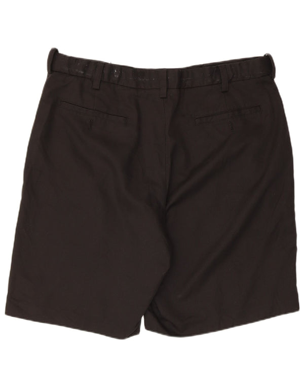 Izod Mens Chino Shorts W38 XL Black Polyester