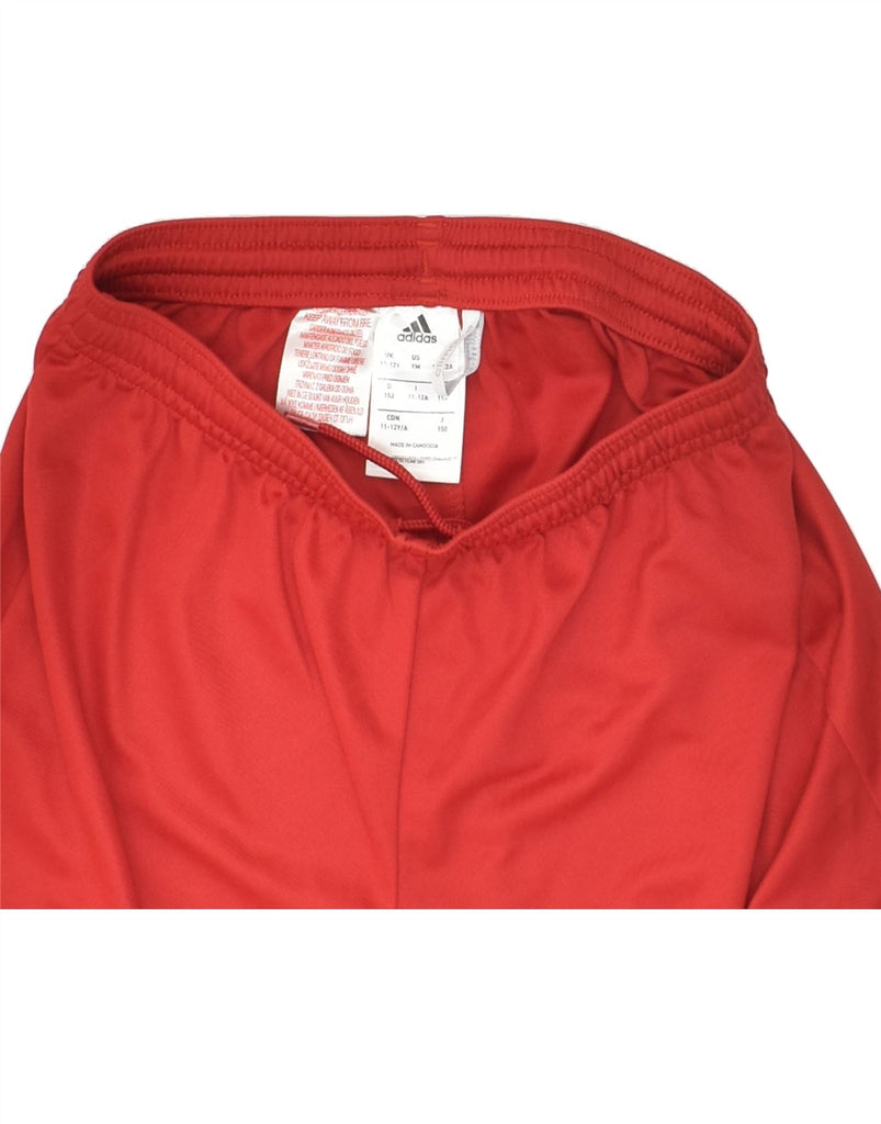 ADIDAS Boys Sport Shorts 11-12 Years Red Polyester | Vintage Adidas | Thrift | Second-Hand Adidas | Used Clothing | Messina Hembry 