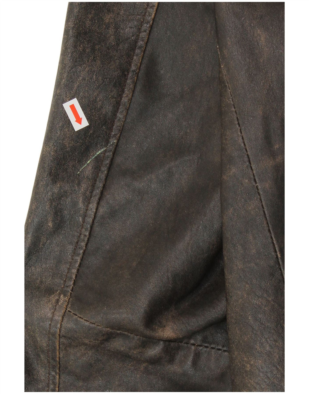 Mays & Rose Mens Leather Jacket IT 50 Large Brown Leather