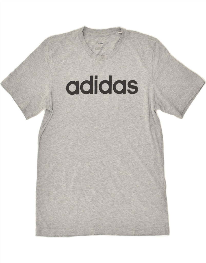 ADIDAS Mens Graphic T-Shirt Top Small Grey Cotton | Vintage Adidas | Thrift | Second-Hand Adidas | Used Clothing | Messina Hembry 