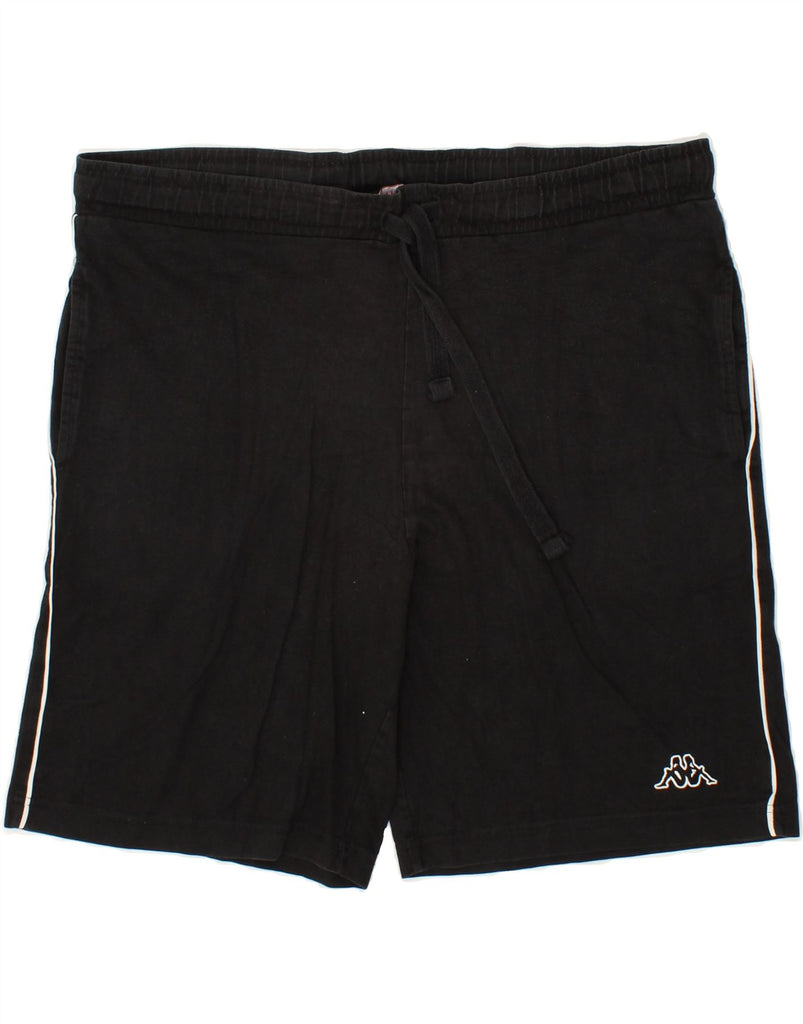 KAPPA Mens Sport Shorts XL Black | Vintage Kappa | Thrift | Second-Hand Kappa | Used Clothing | Messina Hembry 