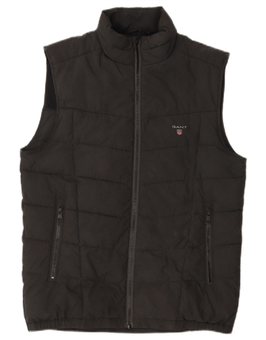Gant Mens Padded Gilet UK 36 Small Grey Polyester