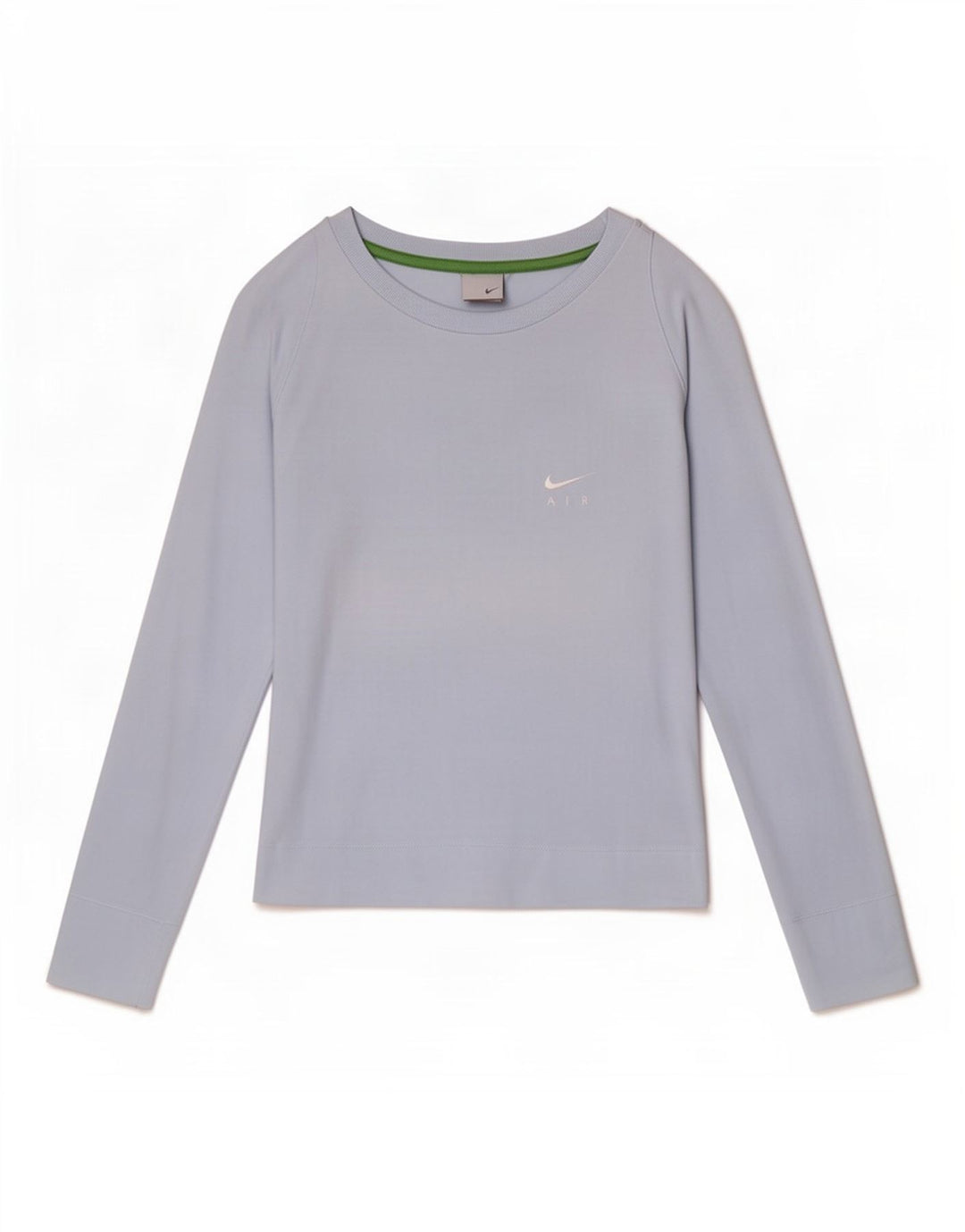 Nike Womens Top Long Sleeve UK 10/12 Medium Blue Cotton