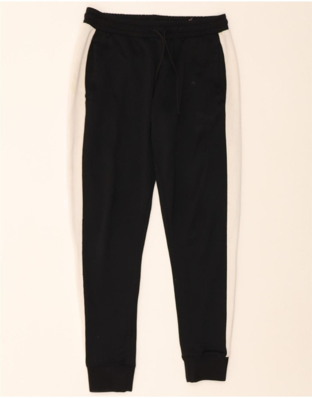 PUMA Womens Tracksuit Trousers Joggers UK 14 Medium  Black Colourblock Vintage Puma and Second-Hand Puma from Messina Hembry 