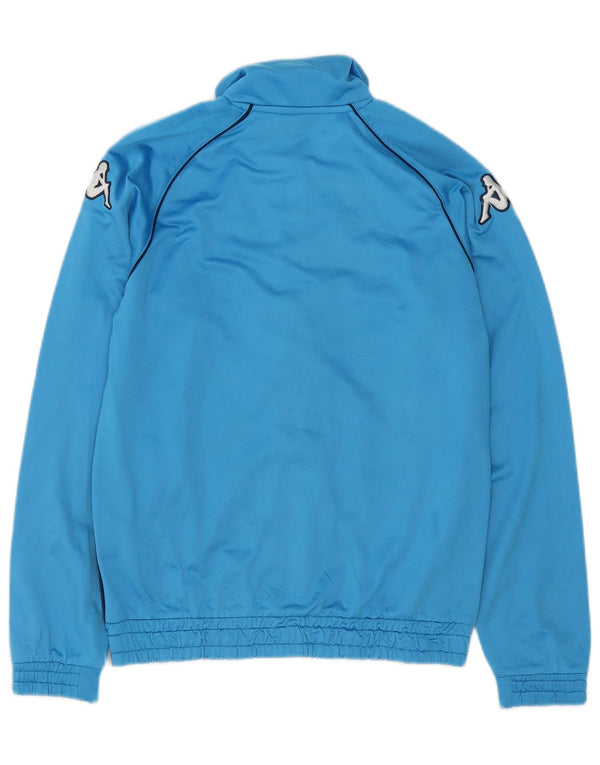 Kappa Boys Graphic Tracksuit Top Jacket 13-14 Years Blue Colourblock