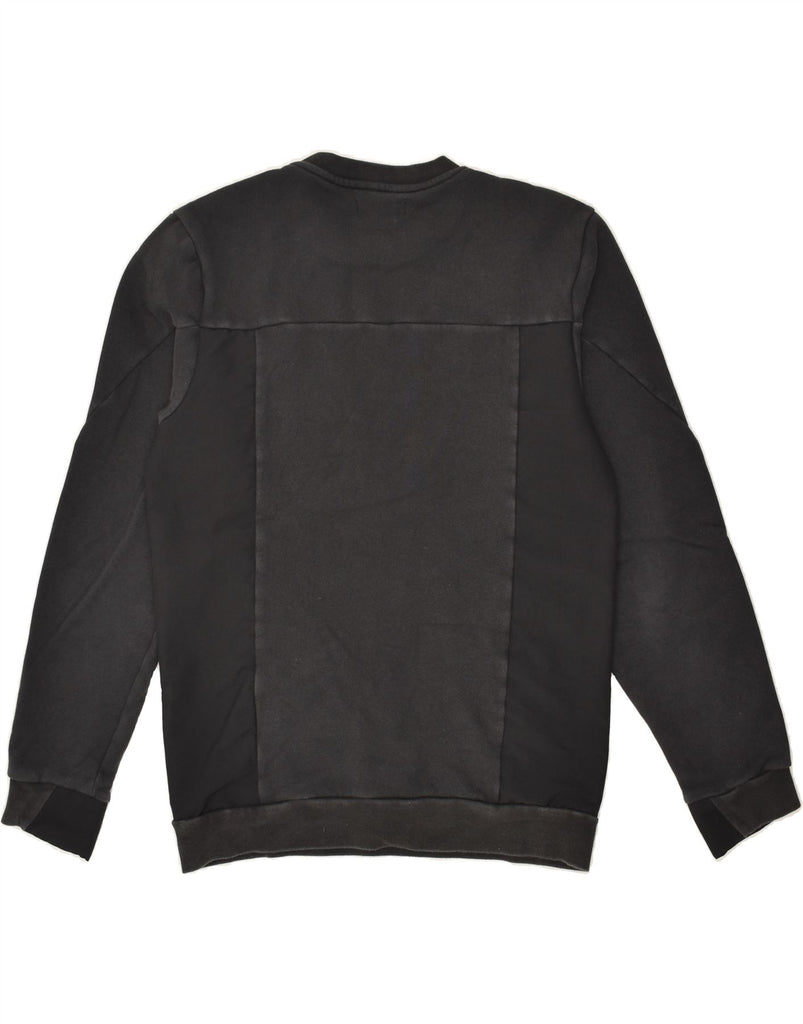 ADIDAS Mens Graphic Sweatshirt Jumper Small Black Cotton | Vintage Adidas | Thrift | Second-Hand Adidas | Used Clothing | Messina Hembry 