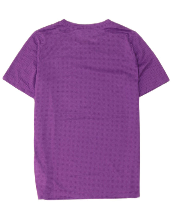 Nike Boys Rafa T-Shirt Top 13-14 Years XL Purple Spotted Polyester