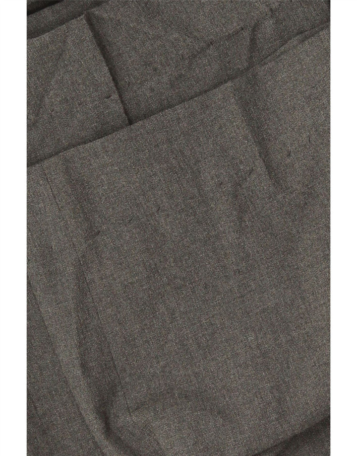 Marks & Spencer Mens Regular Fit Suit Trousers W38 L28 Grey Polyester