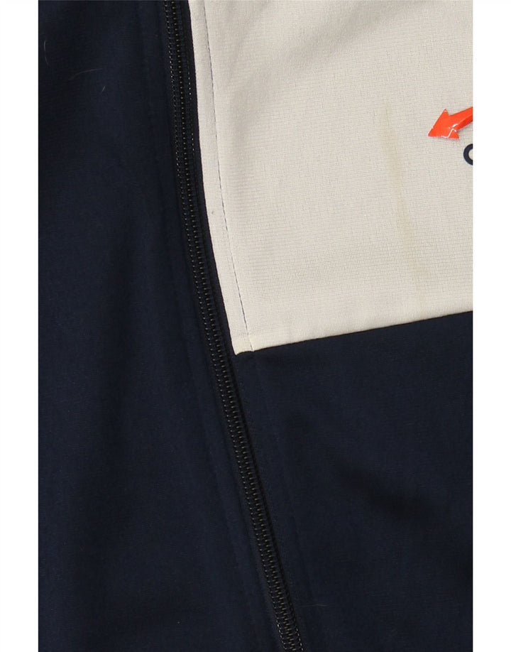 Adidas Mens Tracksuit Top Jacket UK 46/48 XL Navy Blue Colourblock