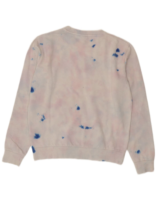 Ellesse Womens Oversized Sweatshirt Jumper UK 8 Small Multicoloured Tie Dye