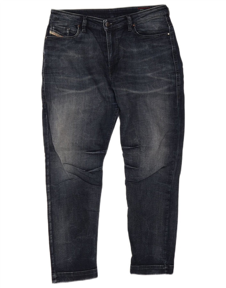 DIESEL Womens Crop Slim Jeans W27 L24 Blue Cotton