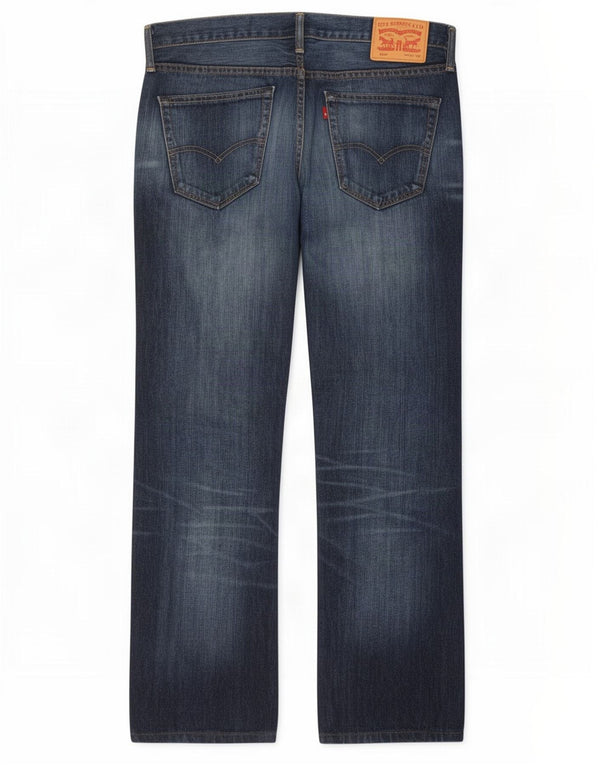 Levi's Mens 527 Bootcut Jeans W34 L31 Navy Blue Cotton