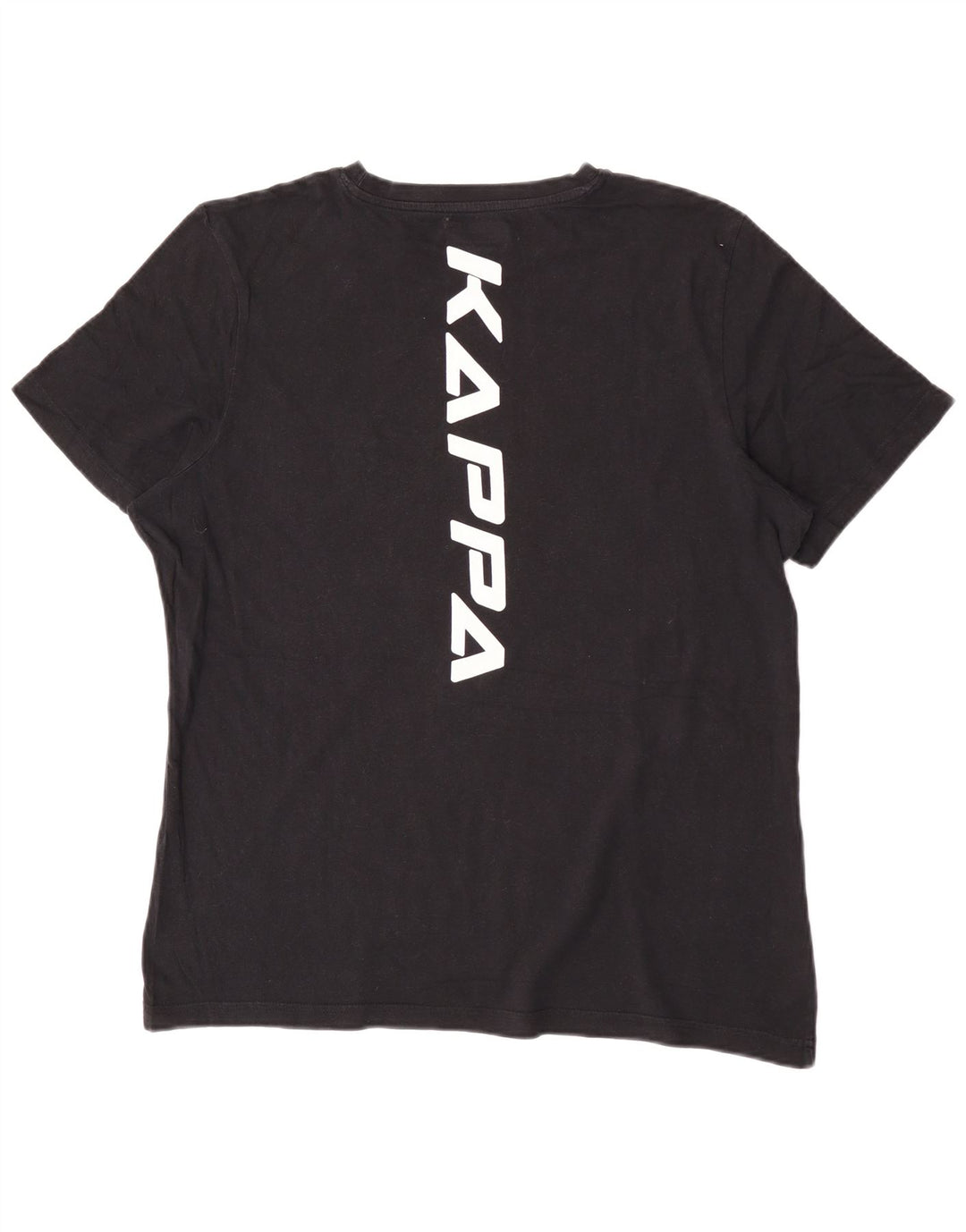 Kappa Mens Graphic T-Shirt Top Large Black