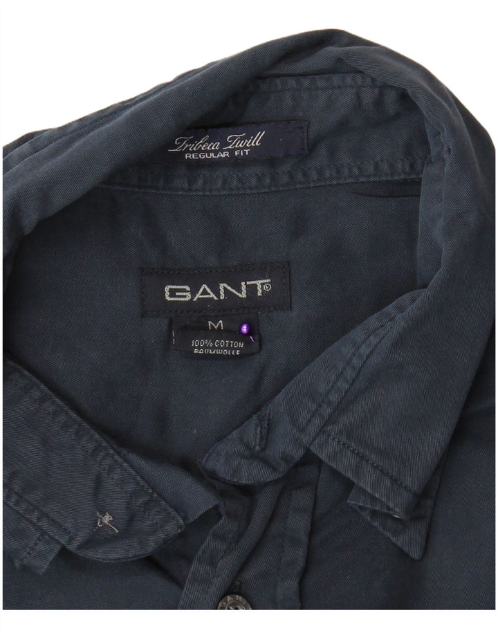 Gant Mens Regular Fit Shirt Medium Navy Blue Cotton